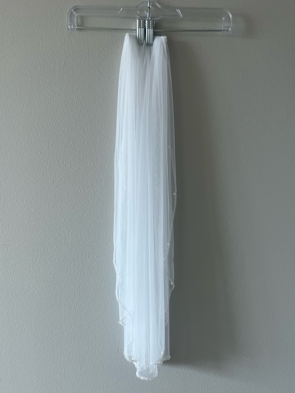 Beaded Bridal Veil 30” New - Picture 4 of 6